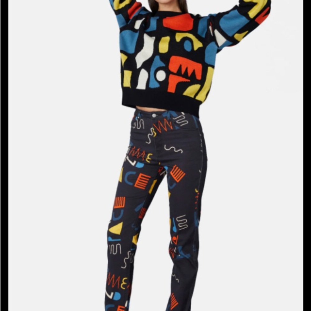 Gorman Ellen Rutt abstract jeans